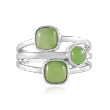Kanadische Jade-Silberring
