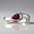 Anello in argento con Rubellite