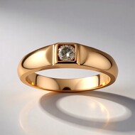 Anillo en oro con Diamante rosa de Francia de Argyle SI1 (Annette)