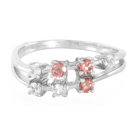 Bague en argent et Grenat de Malaya