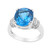 Anillo en plata con Topacio de Marambaia