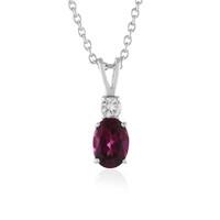 Collana in argento con Granato Magenta