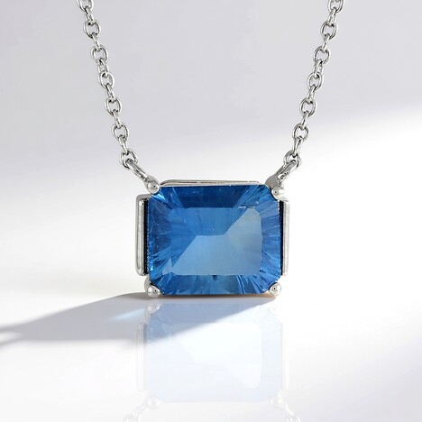 Collana in argento con Fluorite Cangiante