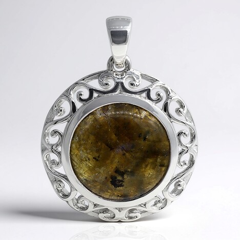 Ciondolo in argento con Labradorite