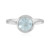 Anillo en plata con Aguamarina de Brasil