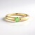 Anello in oro con Tsavorite della Tanzania (de Melo Gold)