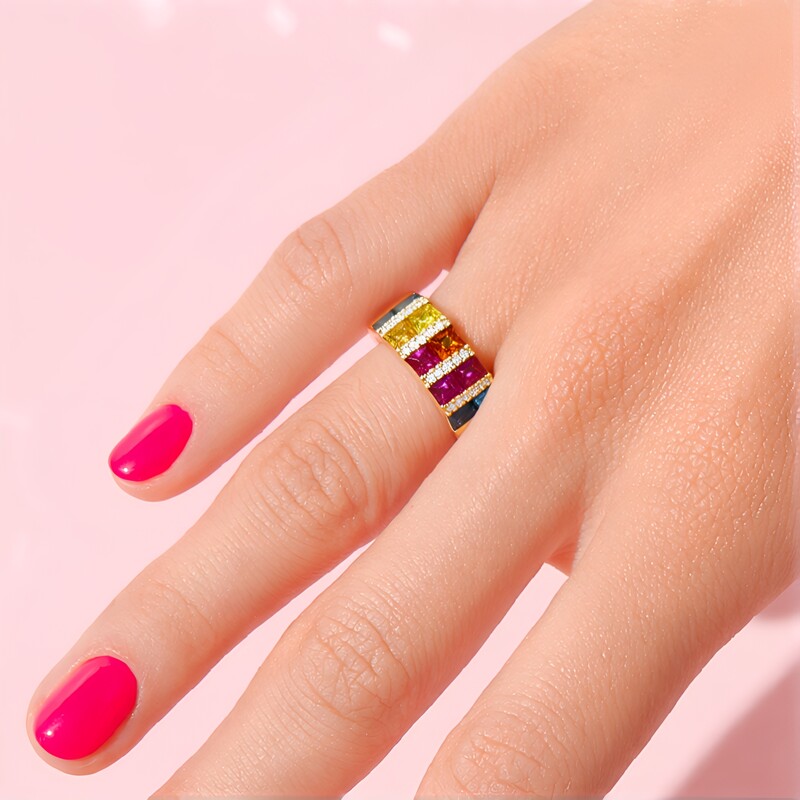 Anillo en oro con Zafiro (CIRARI)