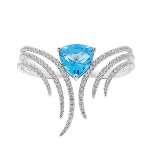 Bague en argent et Topaze de Marambaia (de Melo Essence)
