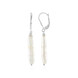 White Freshwater Pearl Silver Earrings