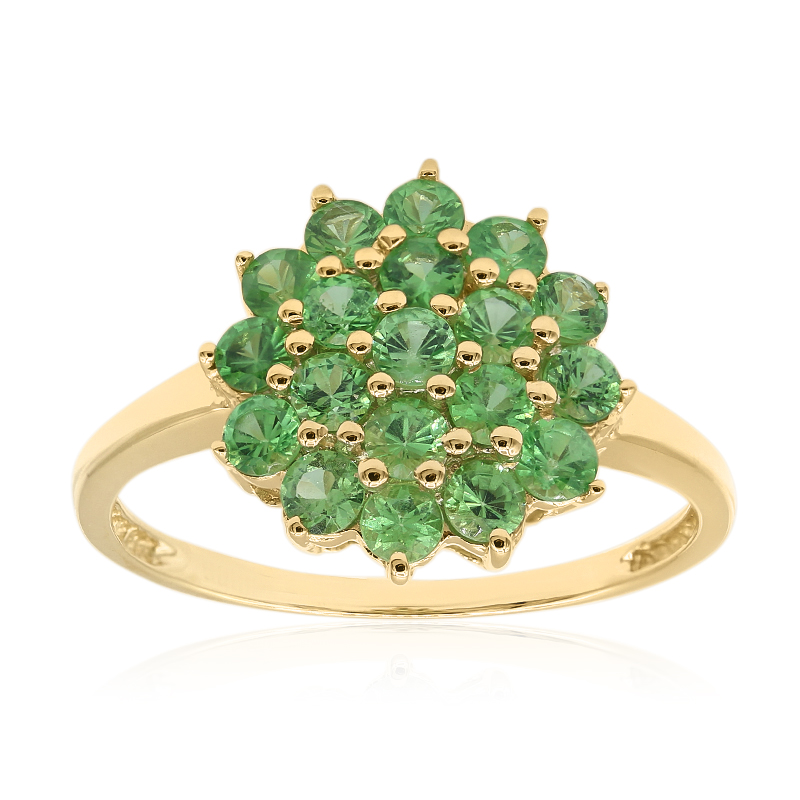 Kenyan Tsavorite 1.20ct 14K Gold Ring, Kenya
