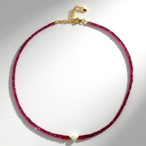 Collana in argento con Perla d'Acqua Dolce Bianca
