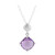 Amethyst Silver Necklace