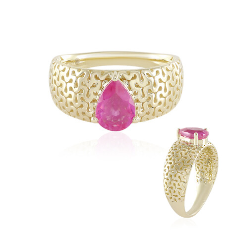 Bague en or et Saphir rose de Madagascar (Ornaments by de Melo)