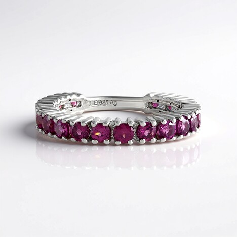 Anello in argento con Rodolite