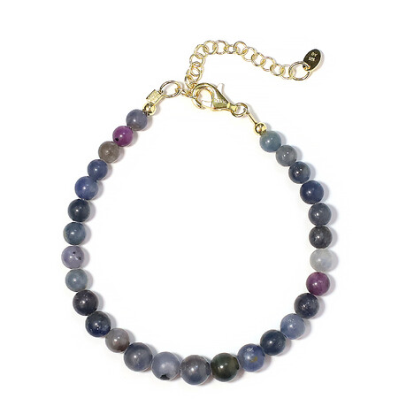 Mosambik-Saphir-Silberarmband