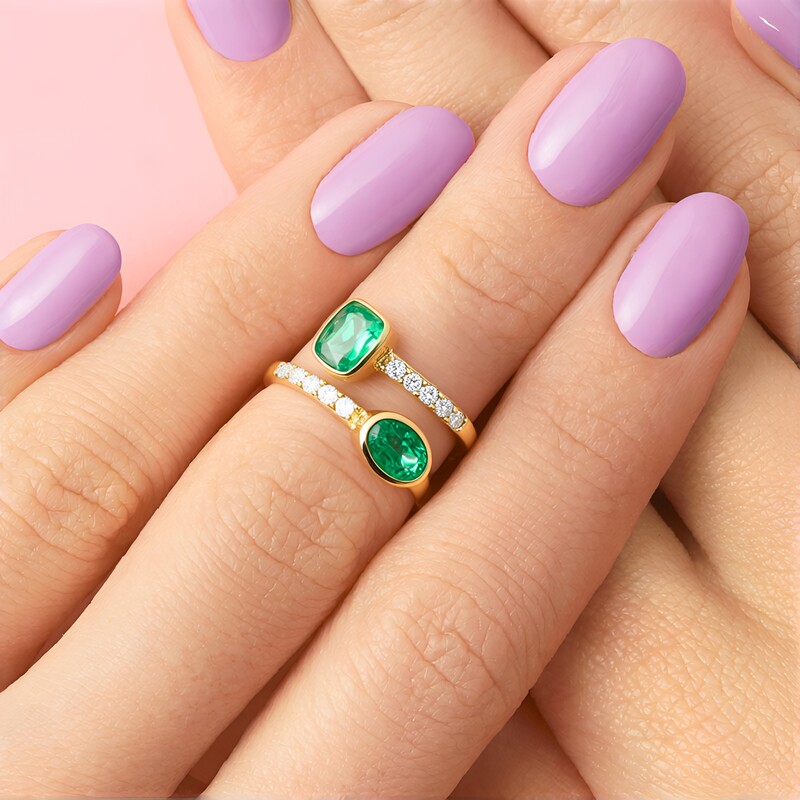 Äthiopischer Smaragd-Goldring (Adela Gold)