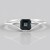 Anello in argento con Topazio Blu Londra
