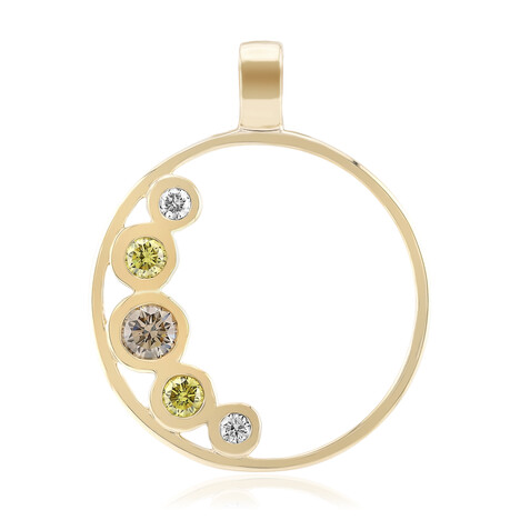 Ciondolo in oro con Diamante Rose de France VS1 di Argyle (Annette)