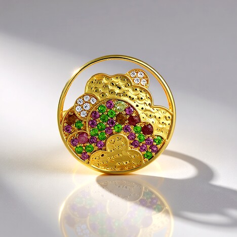 Anello in argento con Tormalina (SAELOCANA)