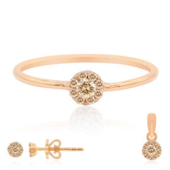 Anello in oro con Diamante Rose de France SI1 di Argyle
