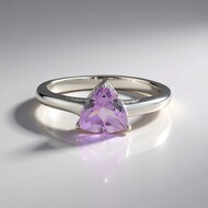 Lavendel-Amethyst-Silberring