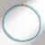 Collana in argento con Topazio Blu Cielo