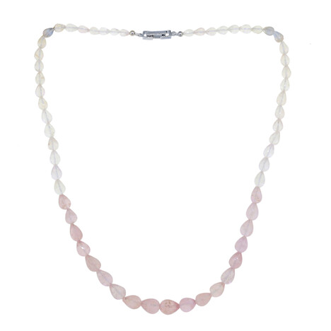 Morganit-Silberhalskette