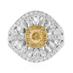 Gelber SI2 Brillant-Goldring (CIRARI)