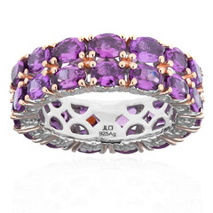 Anello in argento con Granato viola a viraggio di colore (Gems en Vogue)