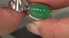 Zilveren hanger met een Groene onyx