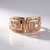 Anello in argento con Zircone Champagne (KM by Juwelo)