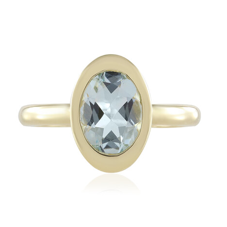 Brasilianischer Aquamarin-Goldring