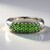 Anello in argento con Diopside Russo