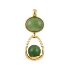 Pendentif en argent et Néphrite