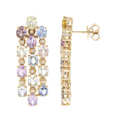 Orecchini in oro con Zaffiro Fancy (CIRARI)