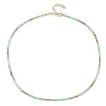 Edelstein-Silberhalskette (Riya)