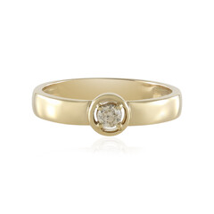 Anello in oro con Diamante Cioccolato I2