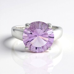 Anello in argento con Ametista Rose de France