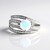 Zilveren ring met een AAA Welo-opaal (de Melo Essence)