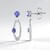 Orecchini in argento con Tanzanite