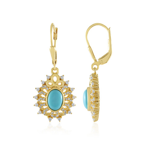 Turquoise Silver Earrings