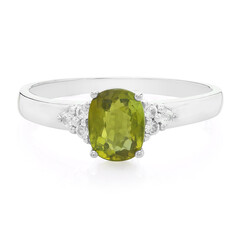 Zilveren ring met een koper toermalijn
