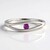 Anello in argento con Granato Magenta