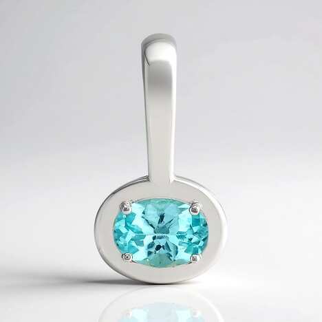 Ciondolo in argento con Apatite Blu (Pallanova)