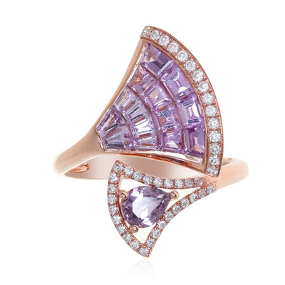 Anello in oro con Zaffiro Rosa (CIRARI)