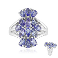Anello in argento con Tanzanite