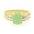 Bague en argent et Chrysoprase impériale