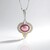 Collana in argento con Perla Mabe Rosa (Dallas Prince Designs)
