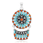 Colgante en plata con Turquesa azul del Mohave Kingman (Jones Lee)