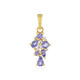 Pendentif en argent et Tanzanite